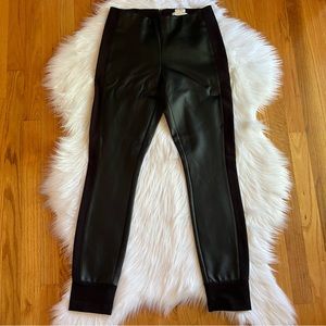 Women’s J. Crew Black Faux Leather Gigi Pants Size 4